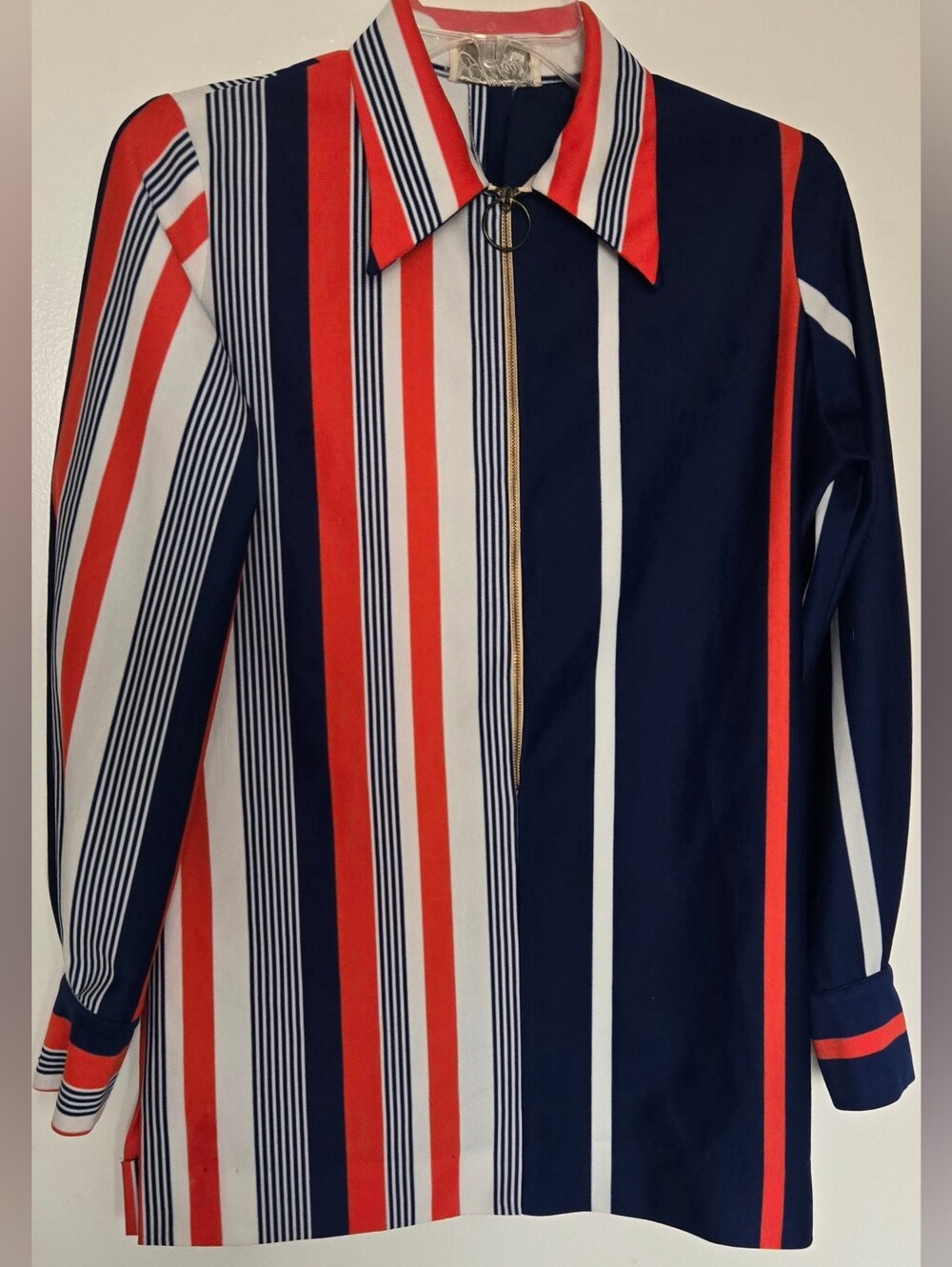 Vintage Striped Tunic Blouse